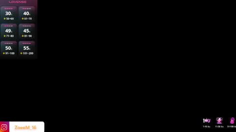  Zoe  online show from April 19, 2026, 4:17 pm