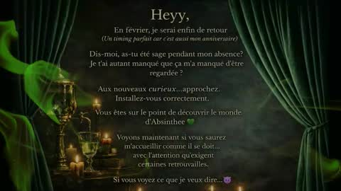 Snapshot of absinthee chatting on February 2, 2026, 1:37 am absy online show from February 2, 2026, 1:37 am