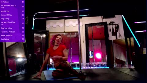 Snapshot of angelsparkle80 chatting on March 15, 2026, 6:19 am Madison Marie online show from March 15, 2026, 6:19 am