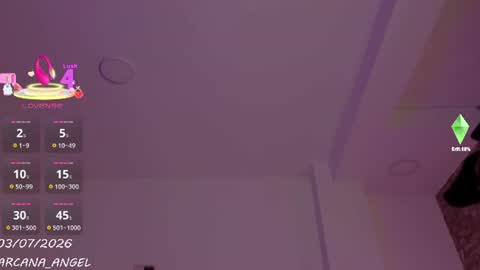 Snapshot of arcana_angel chatting on July 3, 2026, 10:38 pm Angel online show from July 3, 2026, 10:38 pm