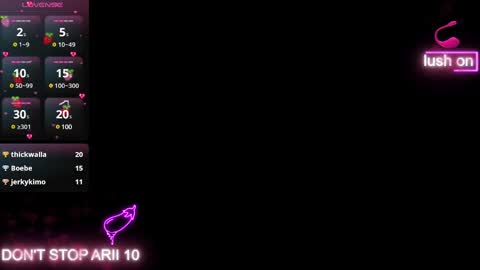 Snapshot of arii_vega chatting on February 7, 2025, 4:27 am ARII VEGA online show from February 7, 2025, 4:27 am