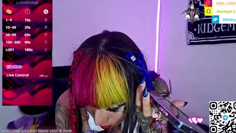 d3m0ny0_0 online show from January 9, 2026, 9:16 pm