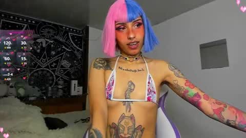 Snapshot of devadoll chatting on February 23, 2025, 1:13 am Gi HELP ME REACH 50 THUMPS UP 3 online show from February 23, 2025, 1:13 am