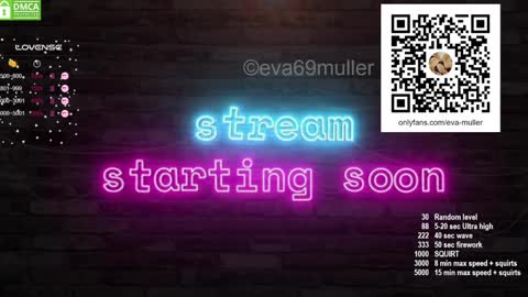 Snapshot of eva69muller chatting on December 19, 2024, 6:12 pm Eva  next show  8pm CEST AMST online show from December 19, 2024, 6:12 pm
