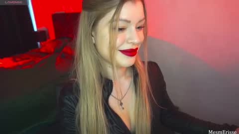 Snapshot of goddesseriss chatting on January 25, 2025, 9:57 am MesmErisse online show from January 25, 2025, 9:57 am