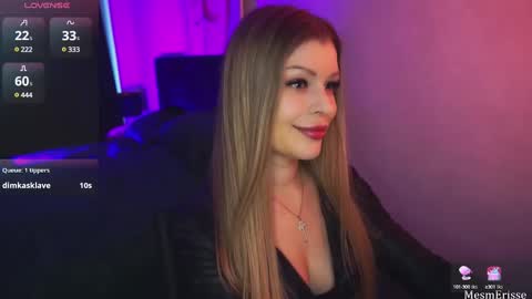 Snapshot of goddesseriss chatting on February 10, 2025, 1:01 pm MesmErisse online show from February 10, 2025, 1:01 pm