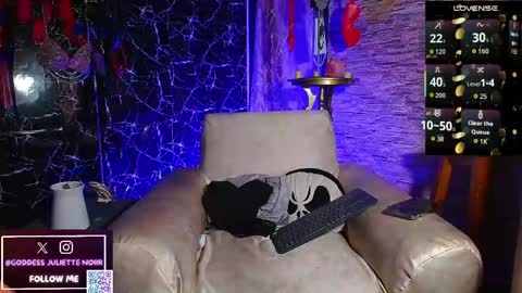 Goddes Juliette Noiir online show from June 1, 2026, 10:50 am