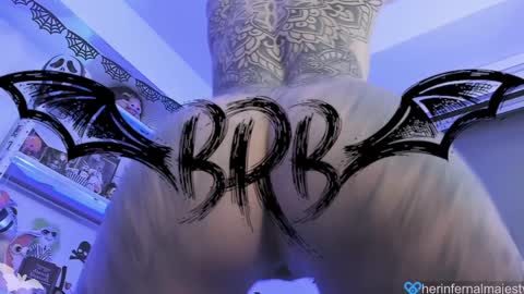 Snapshot of herinfernalmajesty chatting on January 24, 2025, 6:14 am Marie online show from January 24, 2025, 6:14 am