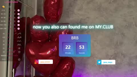 Snapshot of jane_meys chatting on February 17, 2025, 8:09 am your kitty JANE roawww online show from February 17, 2025, 8:09 am