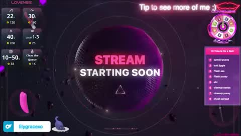 Lily Grace online show from March 26, 2026, 12:06 am