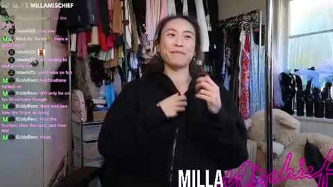 Snapshot of millamischief chatting on July 12, 2026, 9:17 pm Milla Mischief online show from July 12, 2026, 9:17 pm
