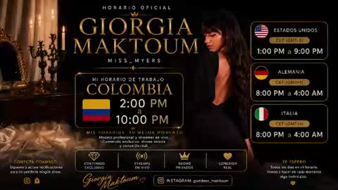Goddess Myers  thumb up is important for me kisses  online show from July 18, 2026, 7:06 pm