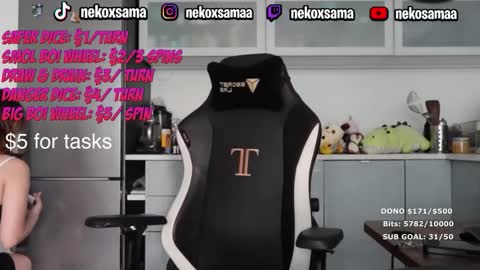 Snapshot of nekoxwaifu chatting on April 28, 2026, 9:25 am nekoxwaifu online show from April 28, 2026, 9:25 am