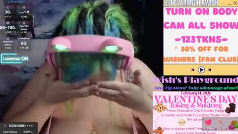 Snapshot of nevermakeawish chatting on February 13, 2026, 5:31 pm Wishs Playground online show from February 13, 2026, 5:31 pm