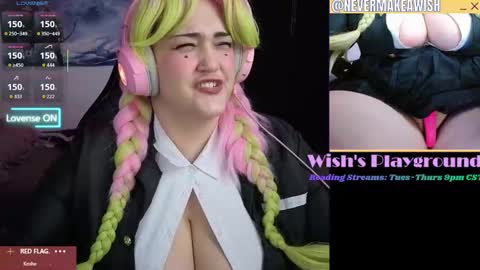 Snapshot of nevermakeawish chatting on February 15, 2026, 4:42 am Wishs Playground online show from February 15, 2026, 4:42 am