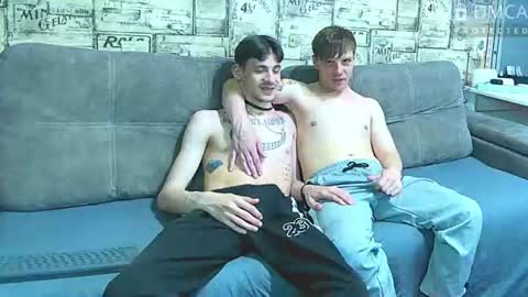 Snapshot of passionate_bonds chatting on June 19, 2026, 2:16 am Max tall dark-haired guy with tattoos and Phil blond-haired online show from June 19, 2026, 2:16 am