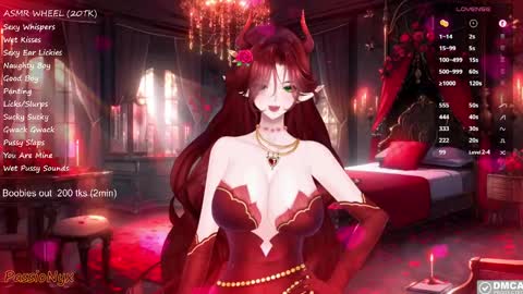 Snapshot of passionyx chatting on February 23, 2025, 1:24 am Succubus Nyx online show from February 23, 2025, 1:24 am