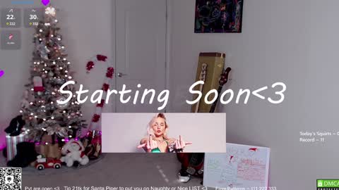 Snapshot of petitebrat chatting on December 20, 2024, 3:31 pm PiperAvery online show from December 20, 2024, 3:31 pm