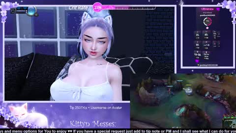 Snapshot of sassykittyn chatting on February 11, 2025, 6:30 am Sassy Sami Kittyn online show from February 11, 2025, 6:30 am