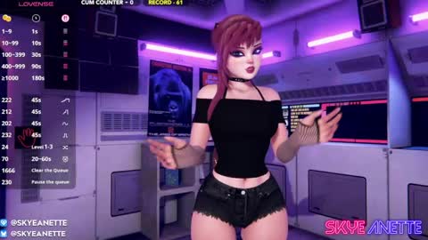 SkyeAnette online show from April 11, 2026, 1:10 am