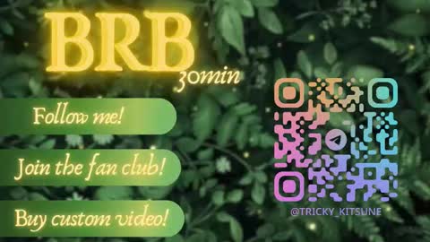 trickykitsune online show from October 31, 2025, 1:34 pm