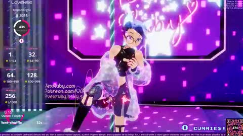 Vex Ruby online show from November 9, 2025, 1:04 am