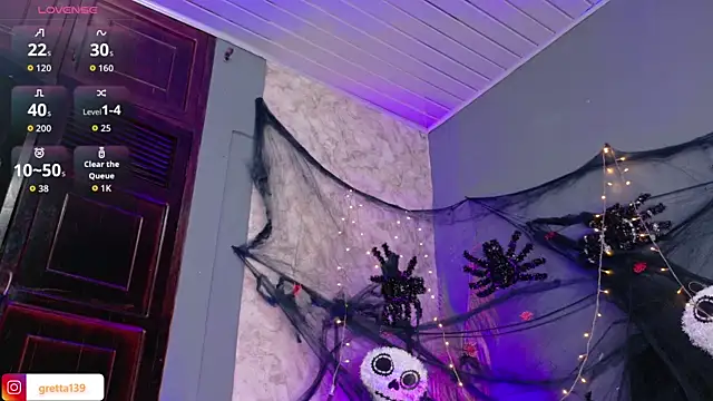 Snapshot of _Gretta chatting on October 25, 2025, 8:03 pm Gretta online show from October 25, 2025, 8:03 pm