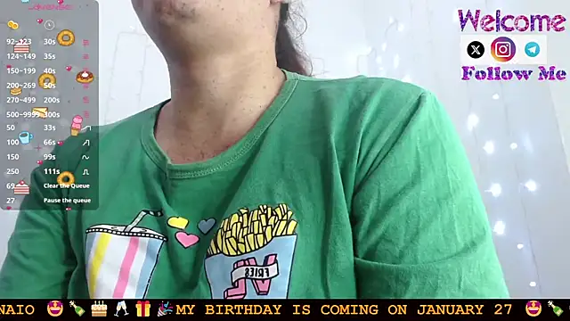 Snapshot of SofiaMadisson chatting on January 23, 2025, 1:13 pm SofiaMadisson online show from January 23, 2025, 1:13 pm