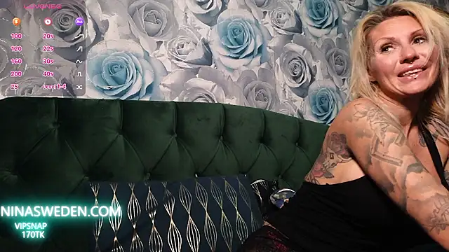 Ninasweden online show from February 2, 2026, 9:13 pm