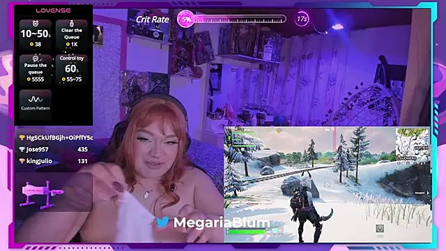 Snapshot of MegariaB chatting on January 11, 2025, 7:06 am MegariaB online show from January 11, 2025, 7:06 am