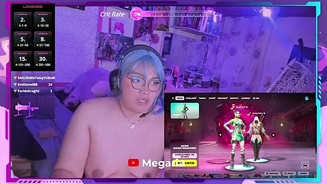 Snapshot of MegariaB chatting on February 3, 2025, 7:40 am MegariaB online show from February 3, 2025, 7:40 am