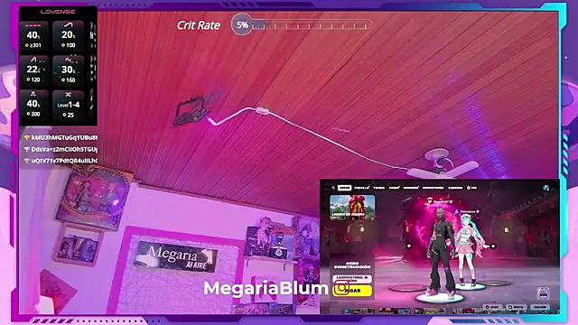 Snapshot of MegariaB chatting on February 18, 2025, 7:54 am MegariaB online show from February 18, 2025, 7:54 am