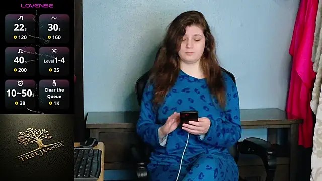 TreeJeanne online show from March 14, 2026, 1:12 am