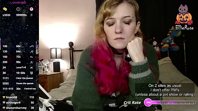 EllieeRose online show from March 14, 2026, 3:56 am