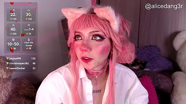 Snapshot of Alicedangerrr chatting on March 14, 2025, 8:53 am Alicedangerrr online show from March 14, 2025, 8:53 am