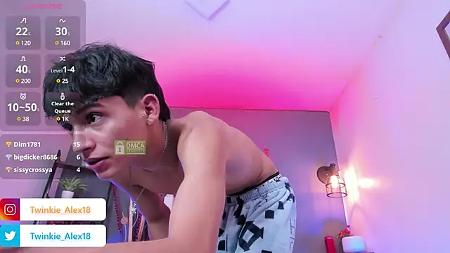 Twinkie-Alex18 online show from February 28, 2025, 8:20 am