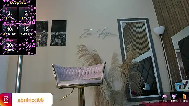 abril ricci online show from March 1, 2025, 3:43 am