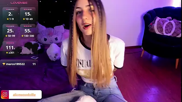 Alice woodville online show from December 28, 2024, 11:59 pm