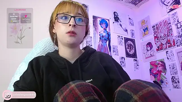 Snapshot of CelesteAyase chatting on February 6, 2026, 12:48 am CelesteAyase online show from February 6, 2026, 12:48 am