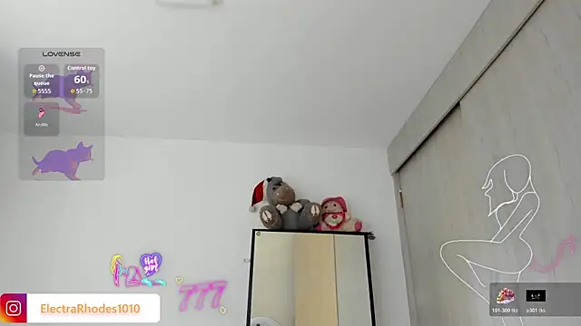 ElectraRhodes1 online show from February 4, 2026, 6:36 pm