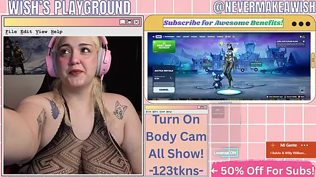 nevermakeawish online show from April 4, 2026, 2:25 pm