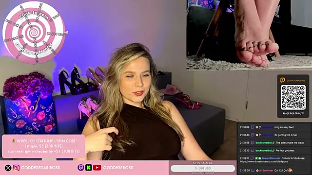 GoddessRoss online show from December 15, 2025, 6:34 pm