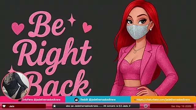 jadethemaskedtrans online show from May 15, 2026, 11:01 pm