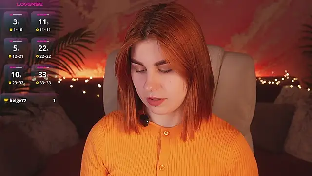 GingerPinky online show from April 12, 2026, 1:05 pm