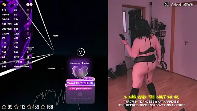 Snapshot of VelvetteSWE chatting on June 19, 2026, 5:56 am VelvetteSWE online show from June 19, 2026, 5:56 am