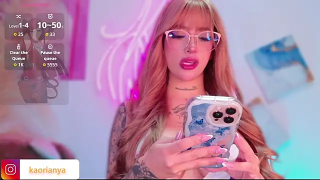 Snapshot of kaorianya chatting on February 24, 2026, 7:56 pm kaorianya online show from February 24, 2026, 7:56 pm