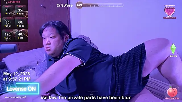 ChubbyBEAR039 online show from May 12, 2026, 12:57 pm
