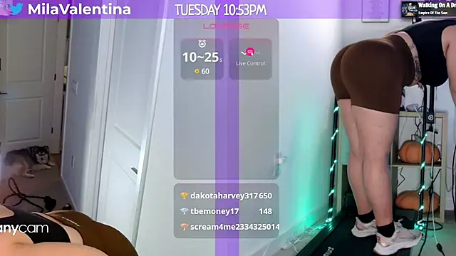 Snapshot of MilaValentina chatting on January 29, 2025, 3:54 am MilaValentina online show from January 29, 2025, 3:54 am