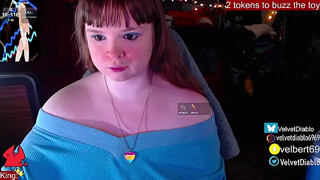 Snapshot of VelvetDiablo chatting on January 8, 2025, 1:11 am VelvetDiablo online show from January 8, 2025, 1:11 am