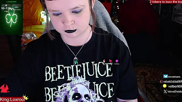 Snapshot of VelvetDiablo chatting on March 12, 2025, 2:52 am VelvetDiablo online show from March 12, 2025, 2:52 am